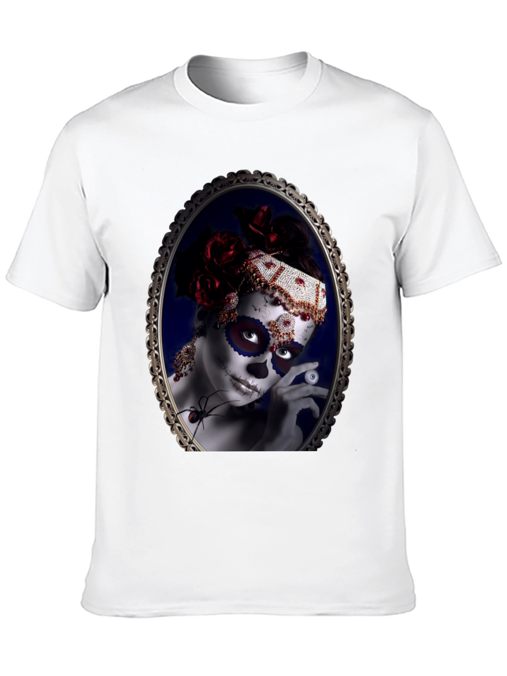 Sugar Skull Woman Black T-Shirt