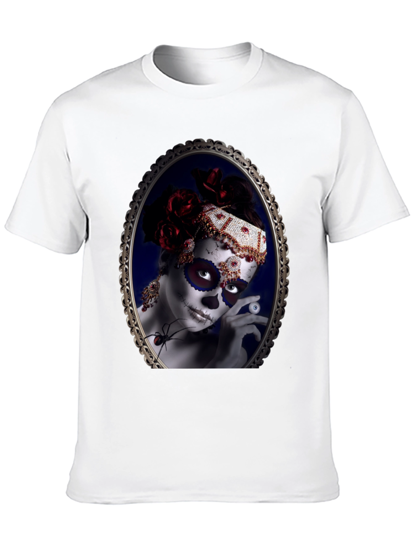Sugar Skull Woman Black T-Shirt