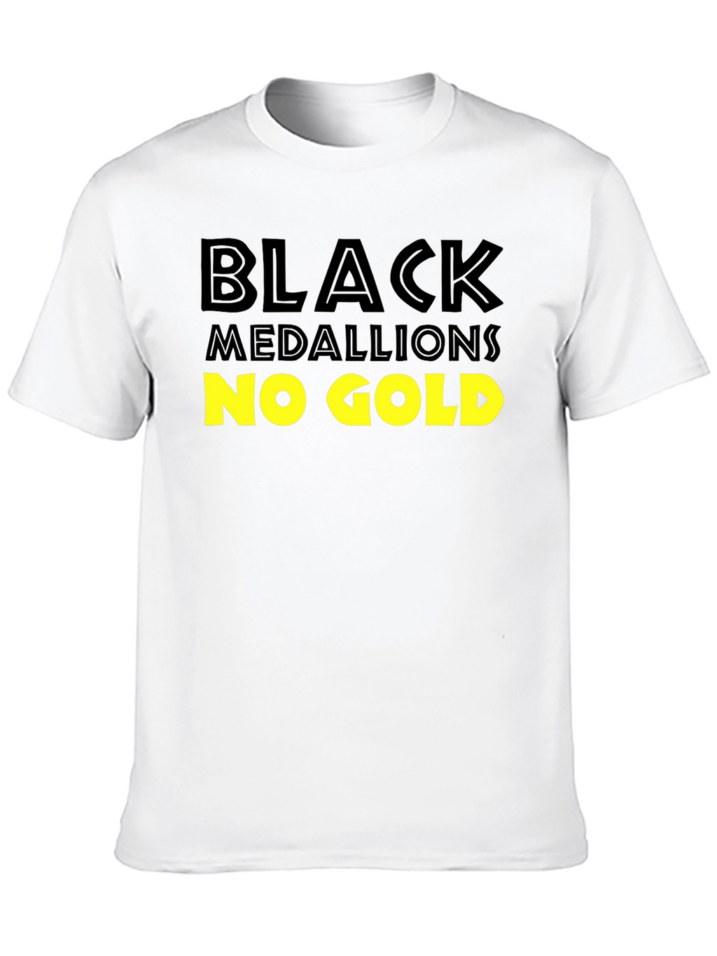 Black Medallions No Gold T-Shirt