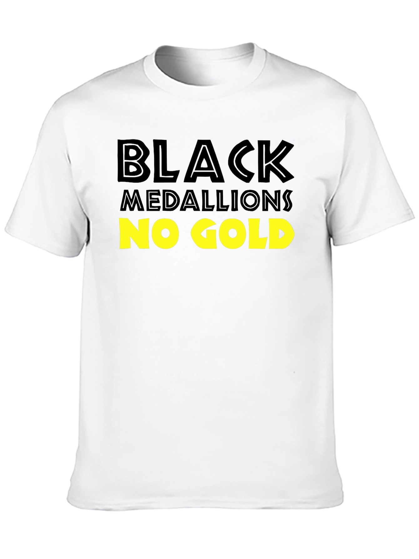 Black Medallions No Gold T-Shirt