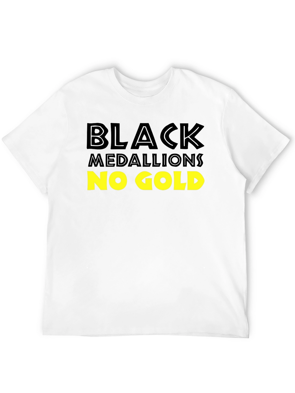 Black Medallions No Gold T-Shirt