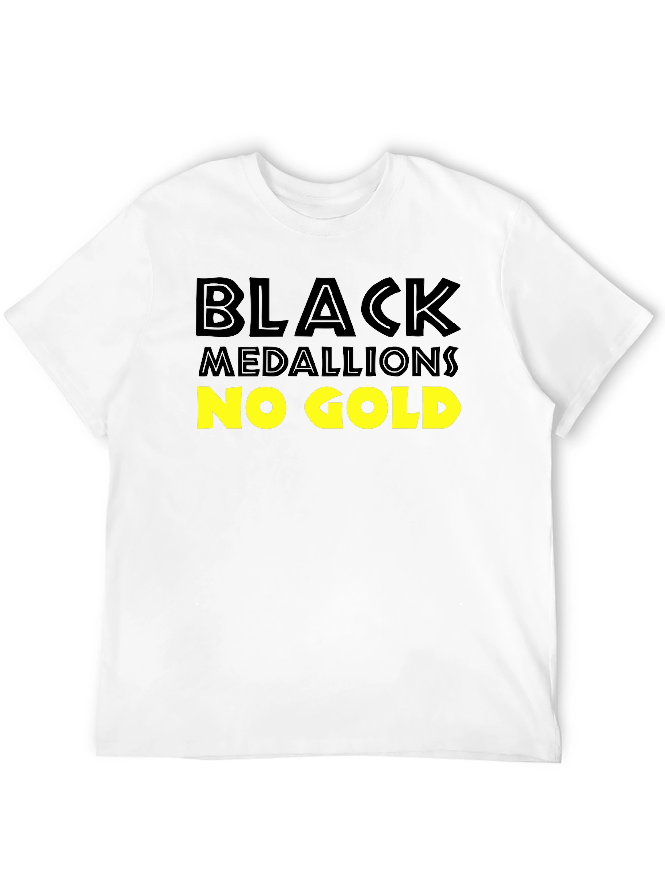 Black Medallions No Gold T-Shirt
