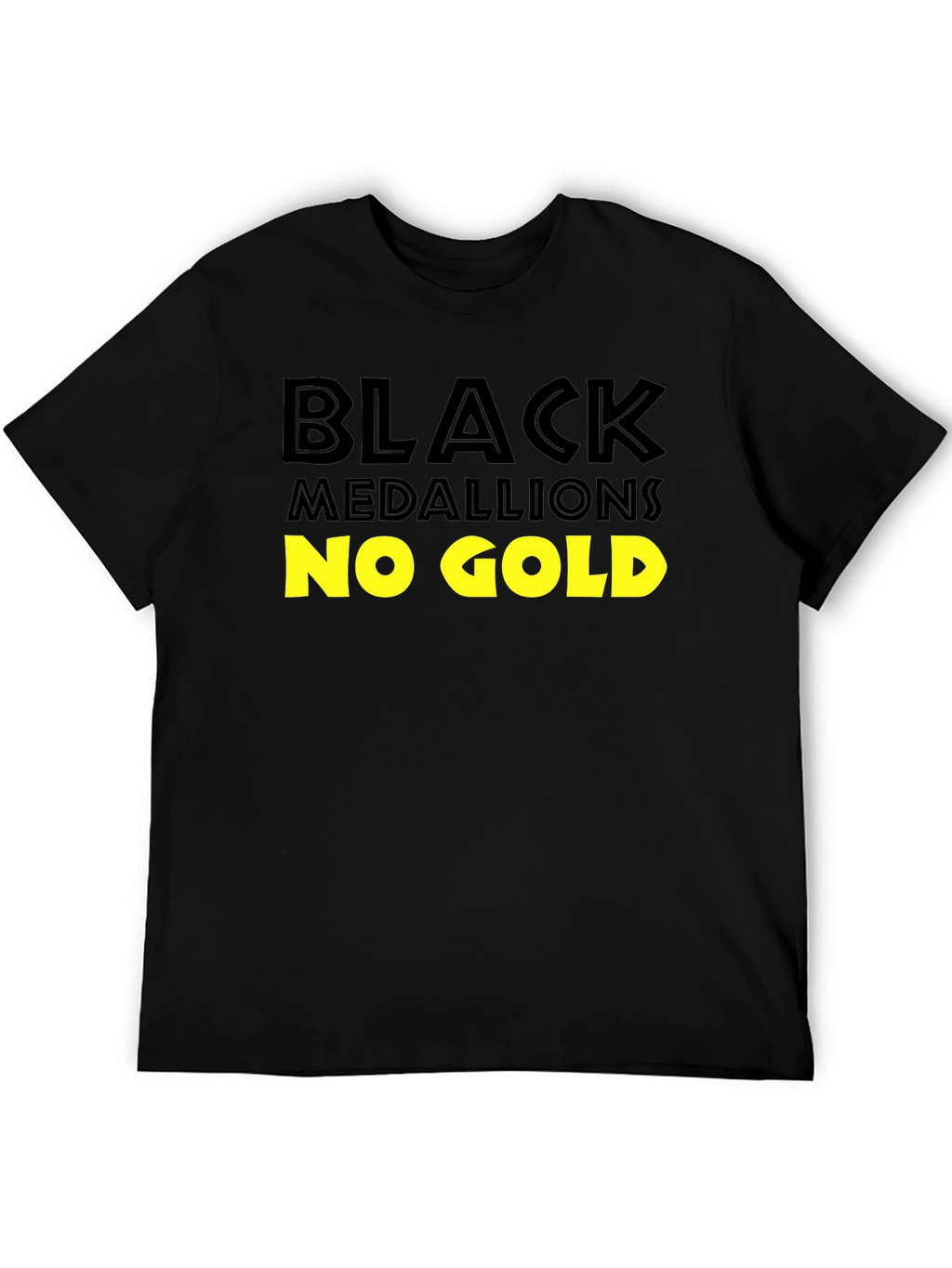 Black Medallions No Gold T-Shirt