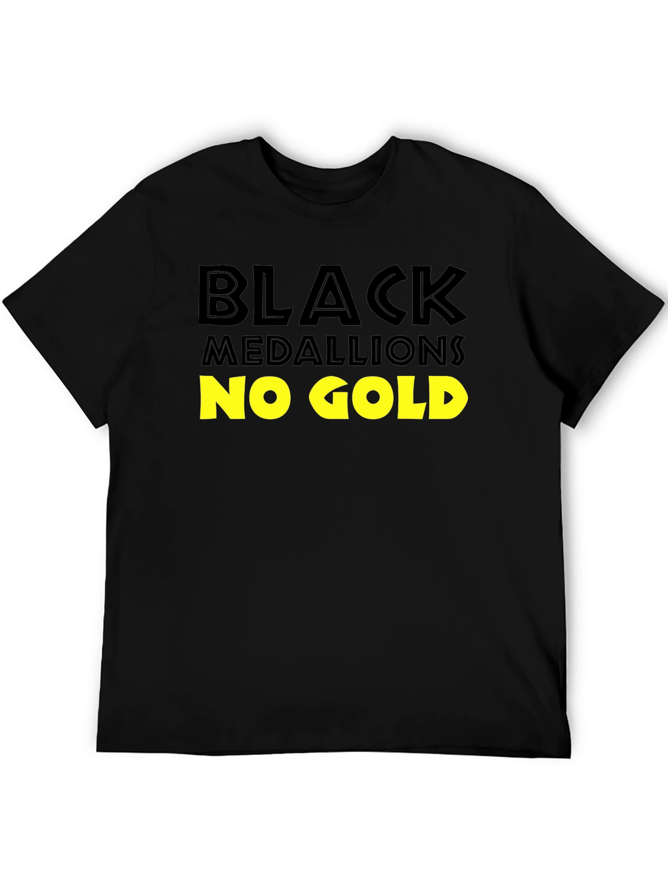 Black Medallions No Gold T-Shirt