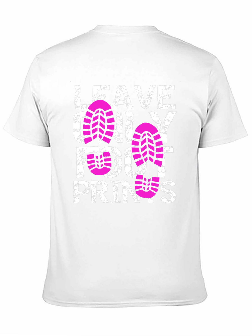 Leave Only Footprints Black T-Shirt