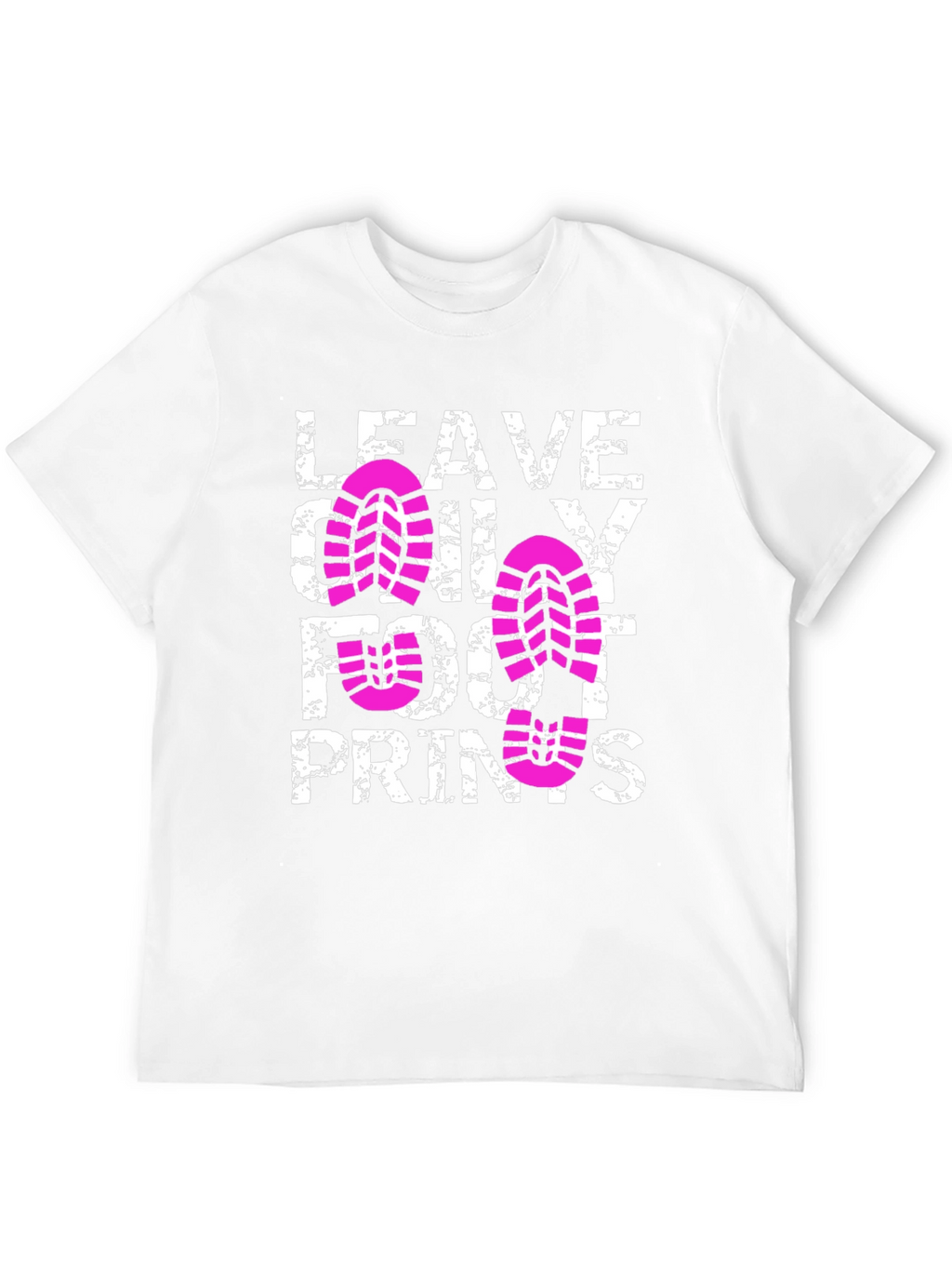 Leave Only Footprints Black T-Shirt