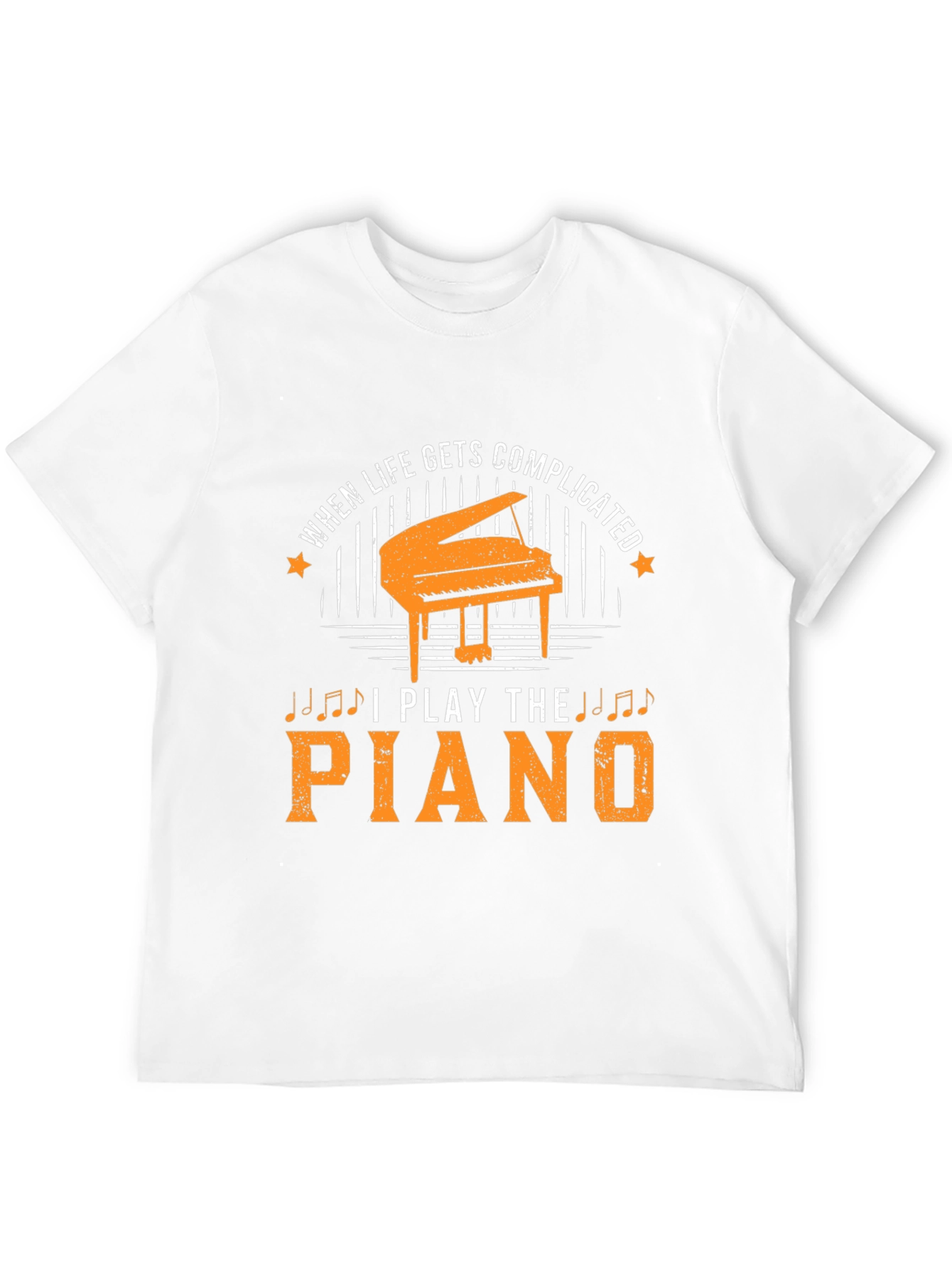 When Life Gets Complicated I Play The Piano T-Shirt