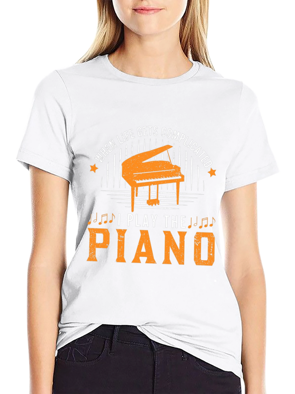 When Life Gets Complicated I Play The Piano T-Shirt