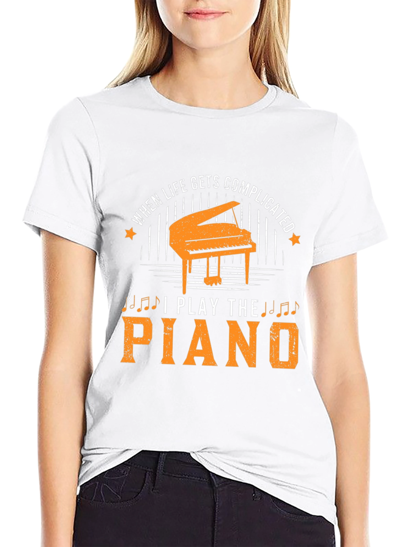 When Life Gets Complicated I Play The Piano T-Shirt