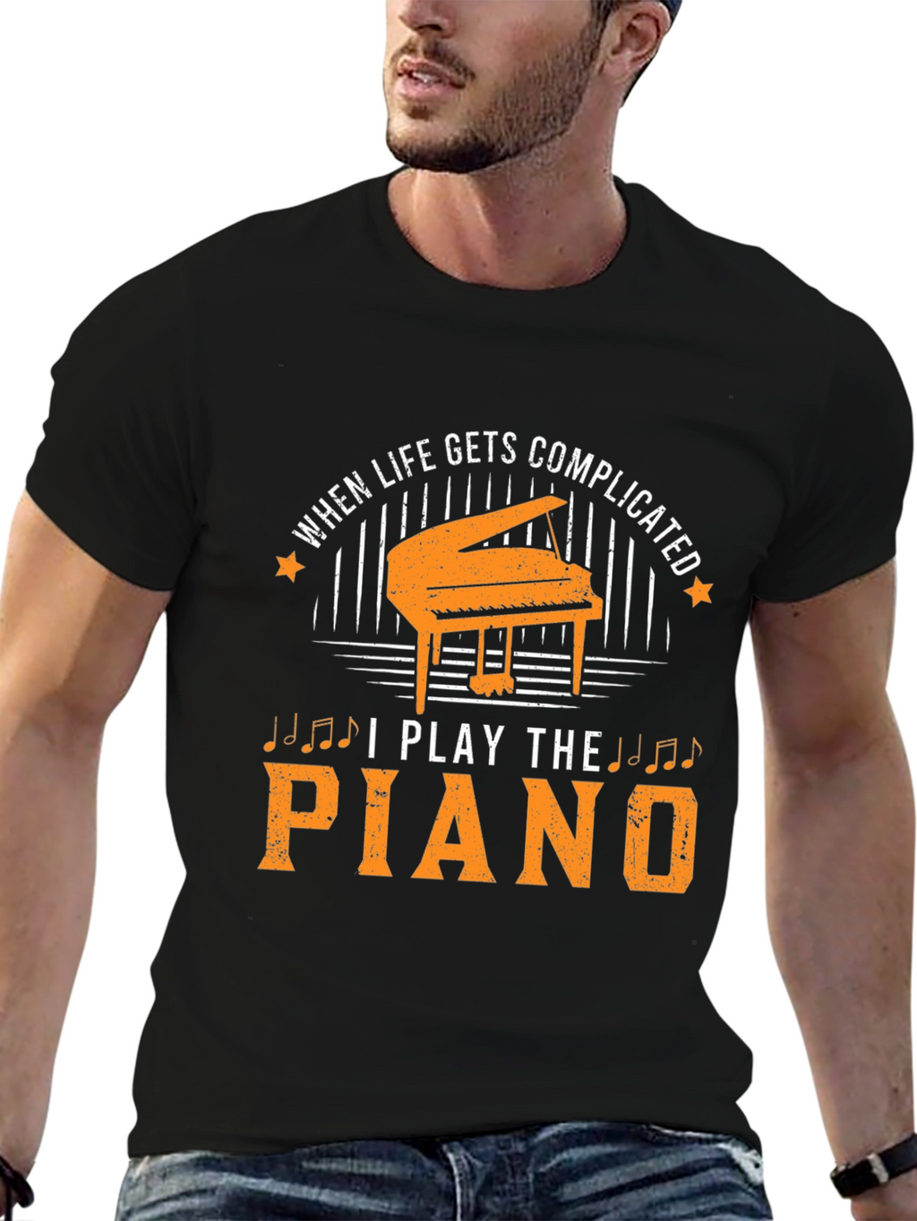 When Life Gets Complicated I Play The Piano T-Shirt
