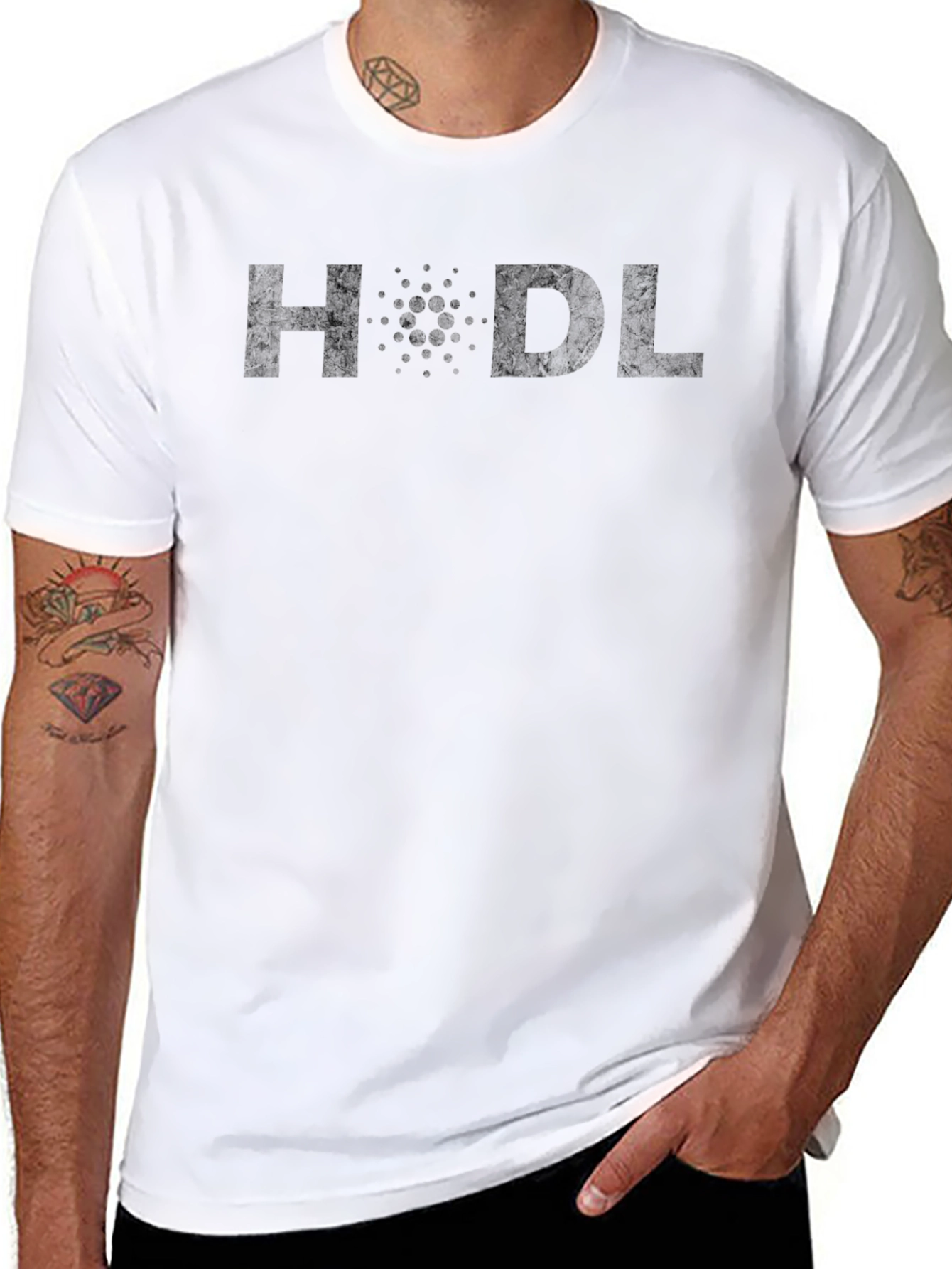 HODL Cardano Black T-Shirt - Crypto Enthusiast Apparel