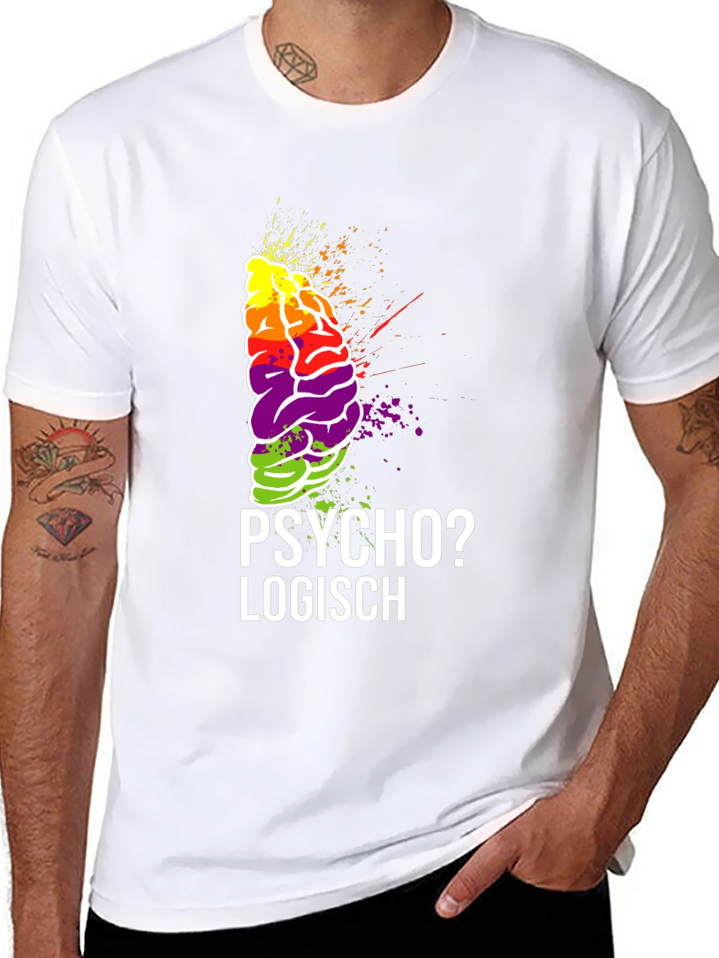 Psycho? Logisch Brain Graphic Tee