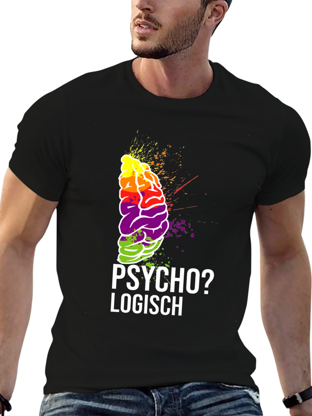 Psycho? Logisch Brain Graphic Tee