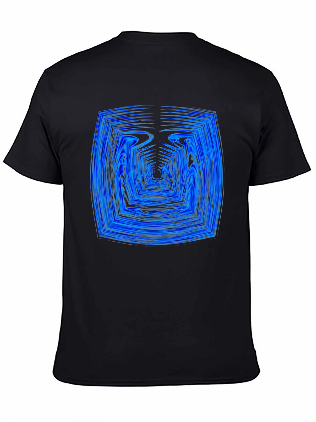 Abstract Tunnel Graphic Tee - Modern Black T-Shirt