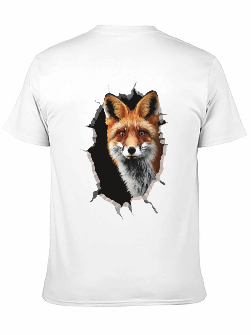 Fox Graphic Print Tee - Mens Black T-Shirt