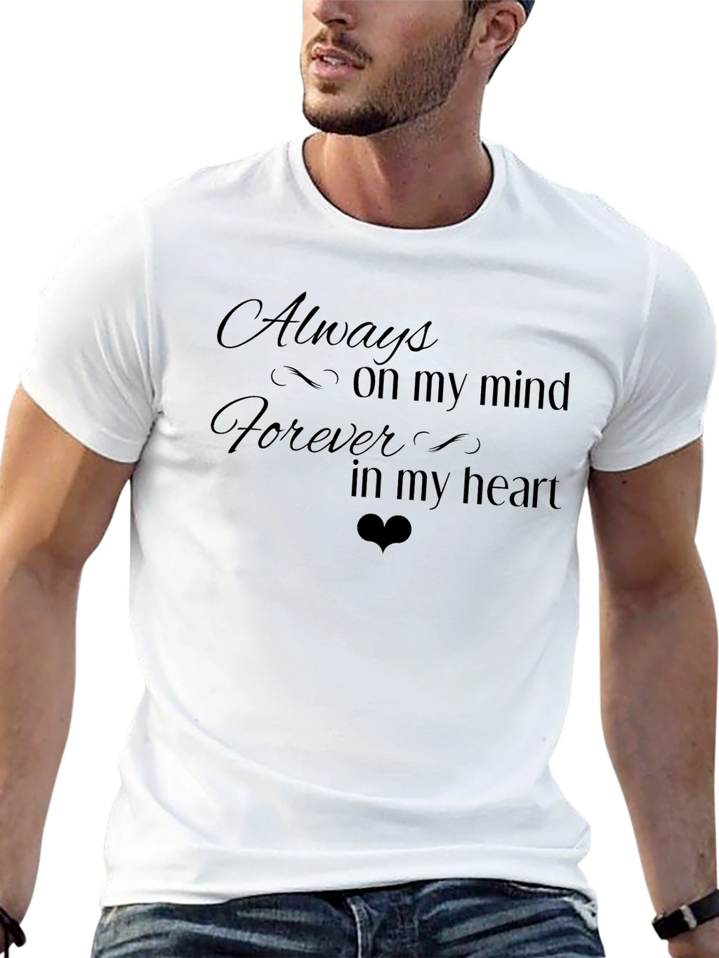 Always on My Mind T-Shirt - Black