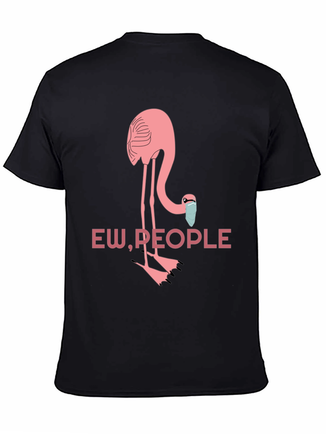 Ew People Flamingo Graphic Tee - Black