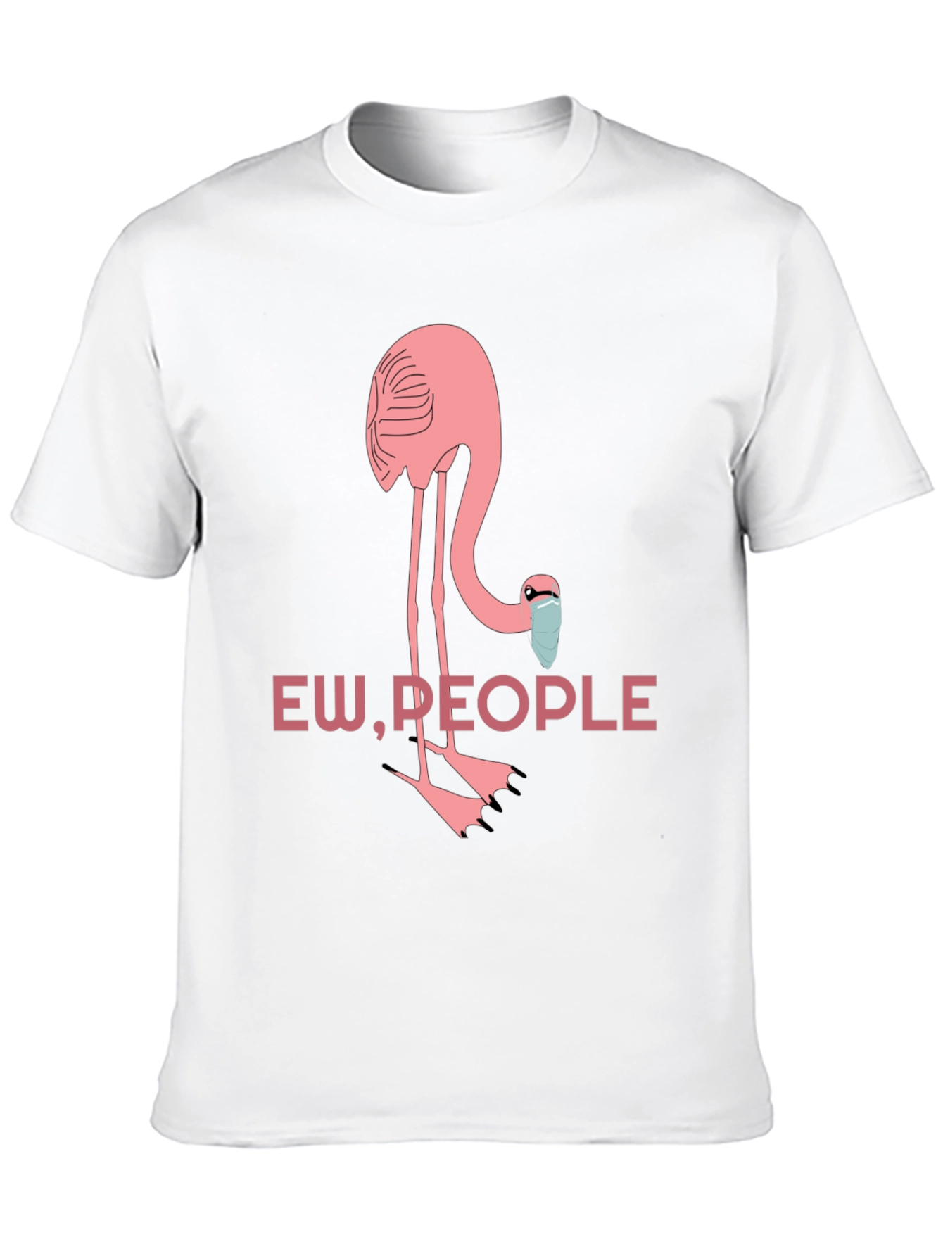 Ew People Flamingo Graphic Tee - Black