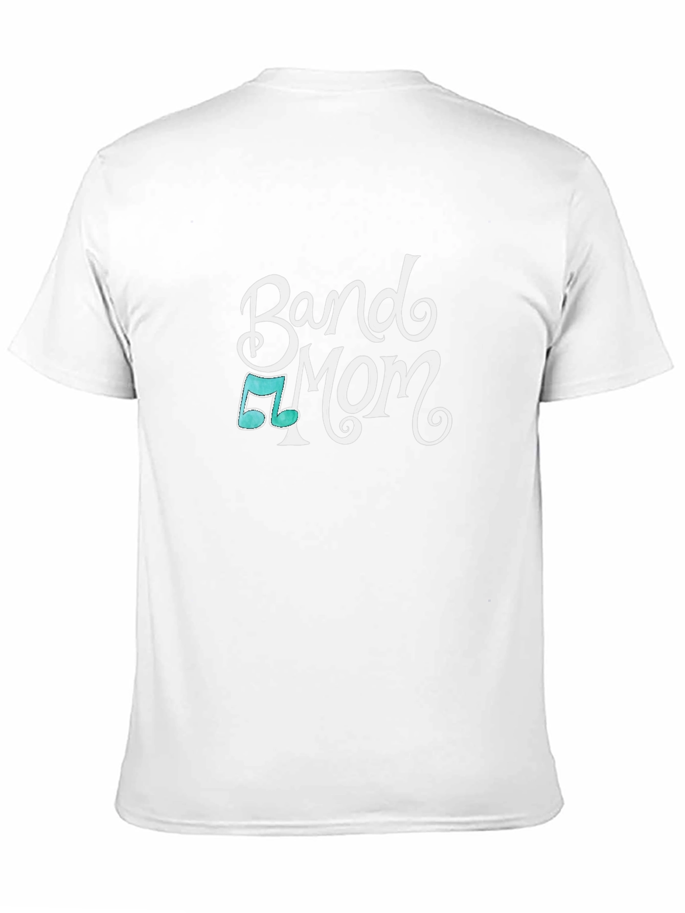 Band Mom T-Shirt - Black Music Note Graphic