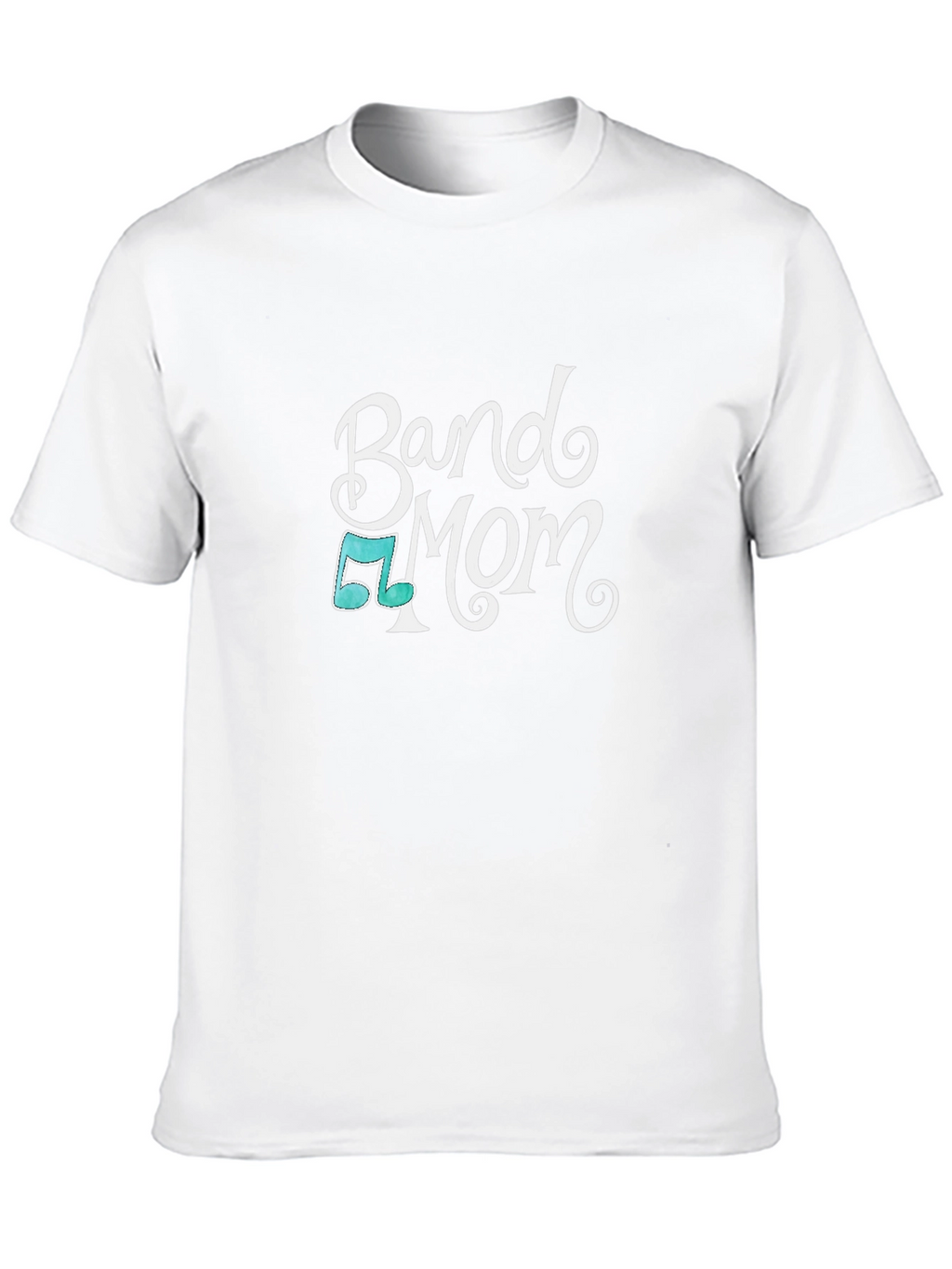 Band Mom T-Shirt - Black Music Note Graphic