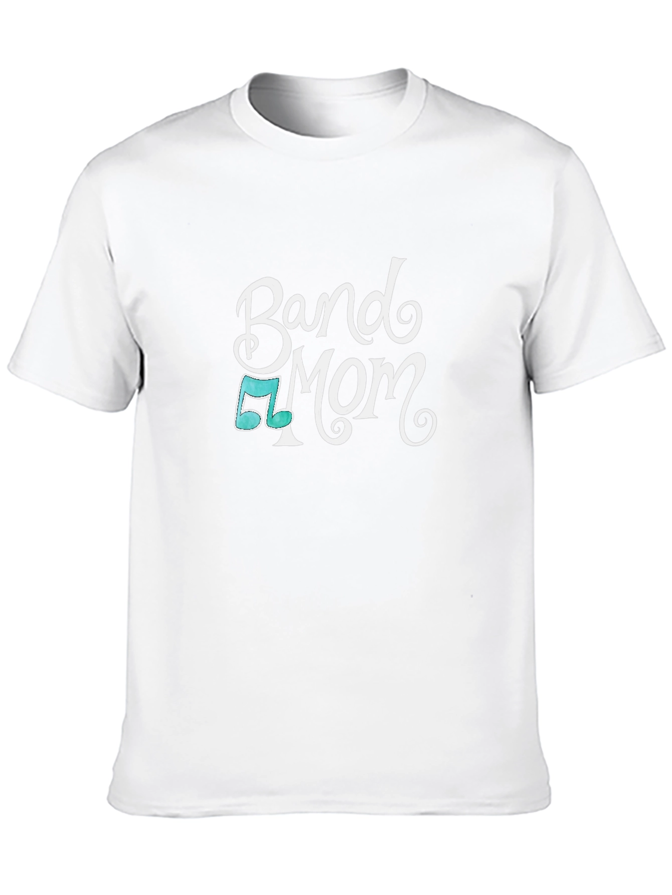 Band Mom T-Shirt - Black Music Note Graphic