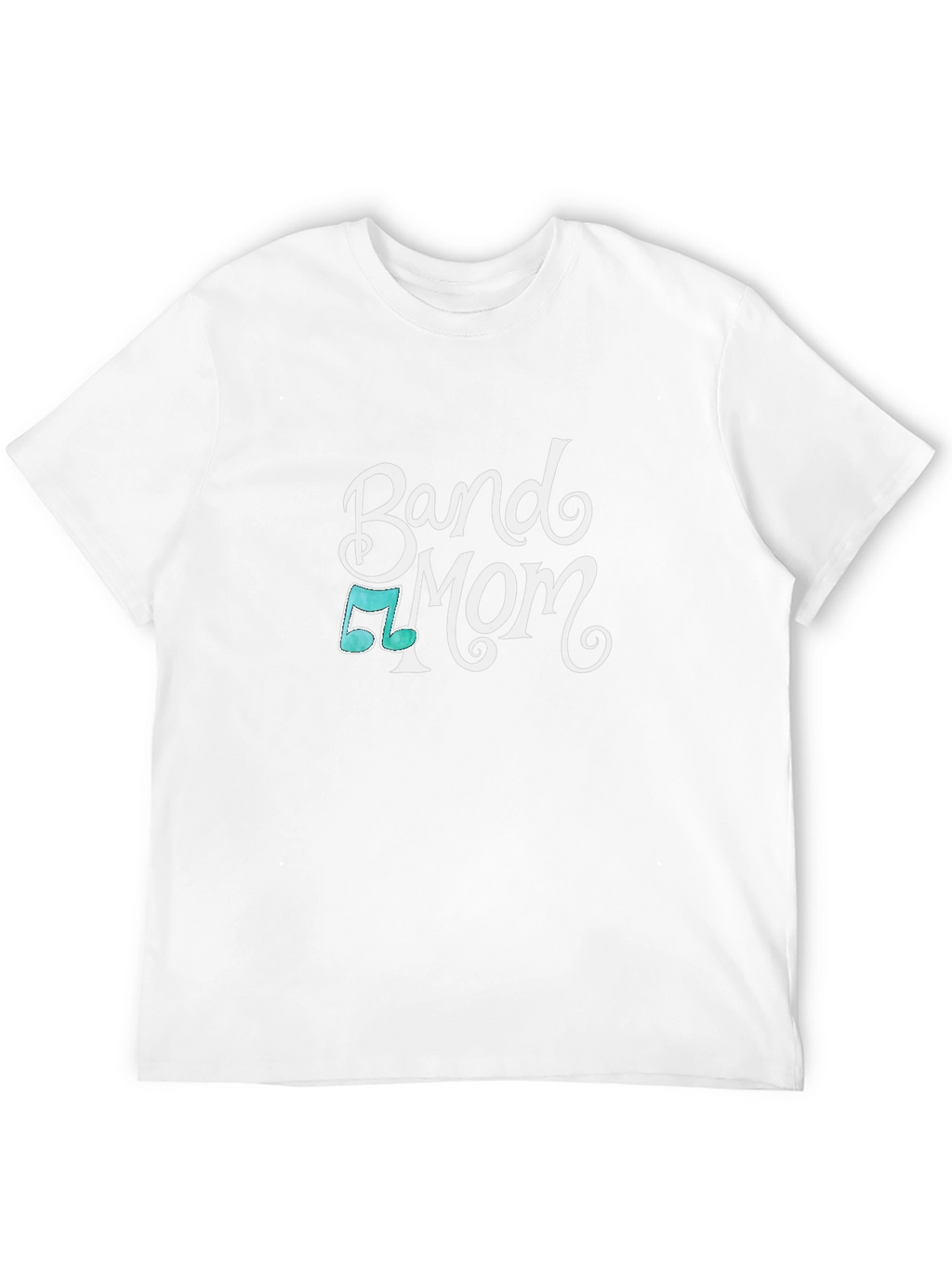 Band Mom T-Shirt - Black Music Note Graphic