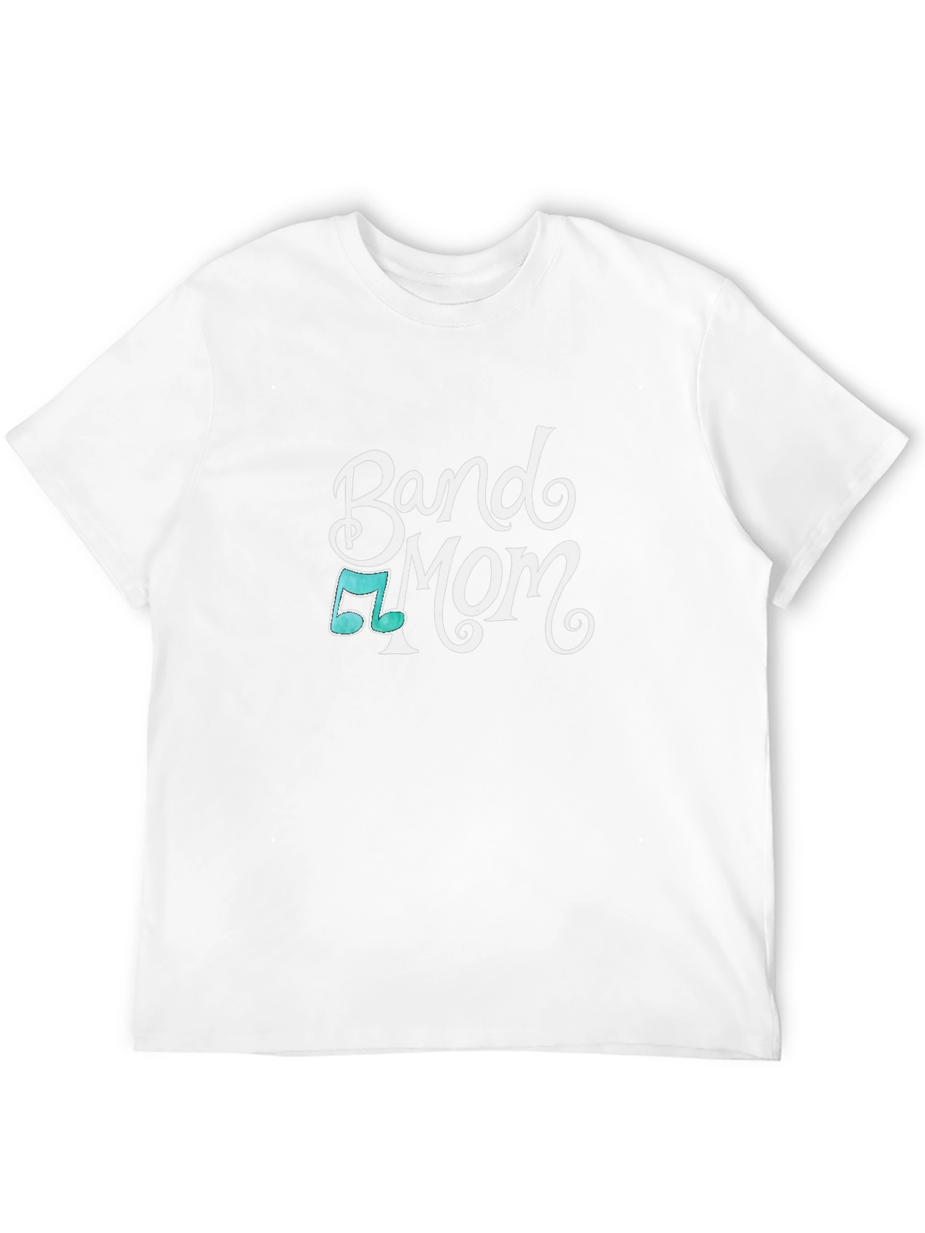 Band Mom T-Shirt - Black Music Note Graphic