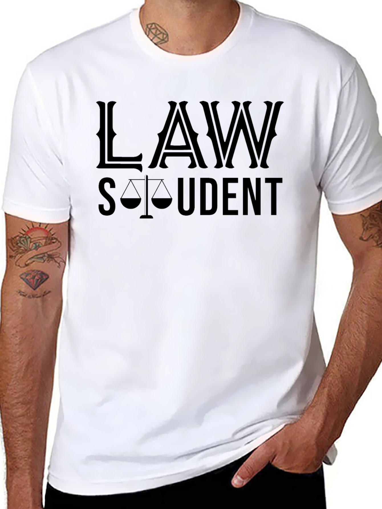 Law Student T-Shirt - Black Tee