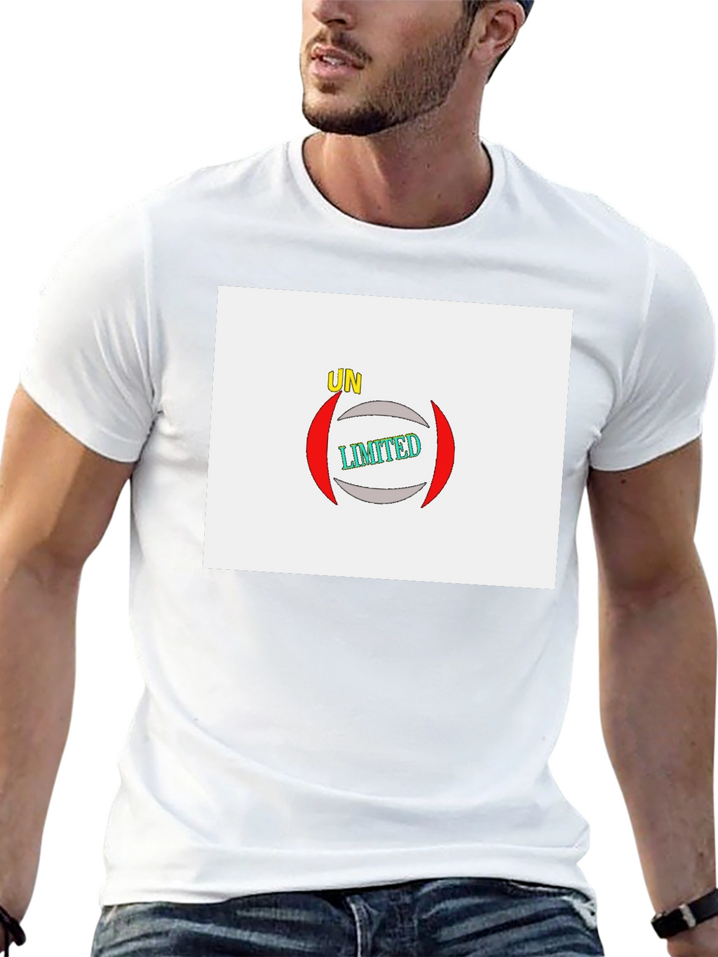 Unlimited Graphic Print Black T-Shirt