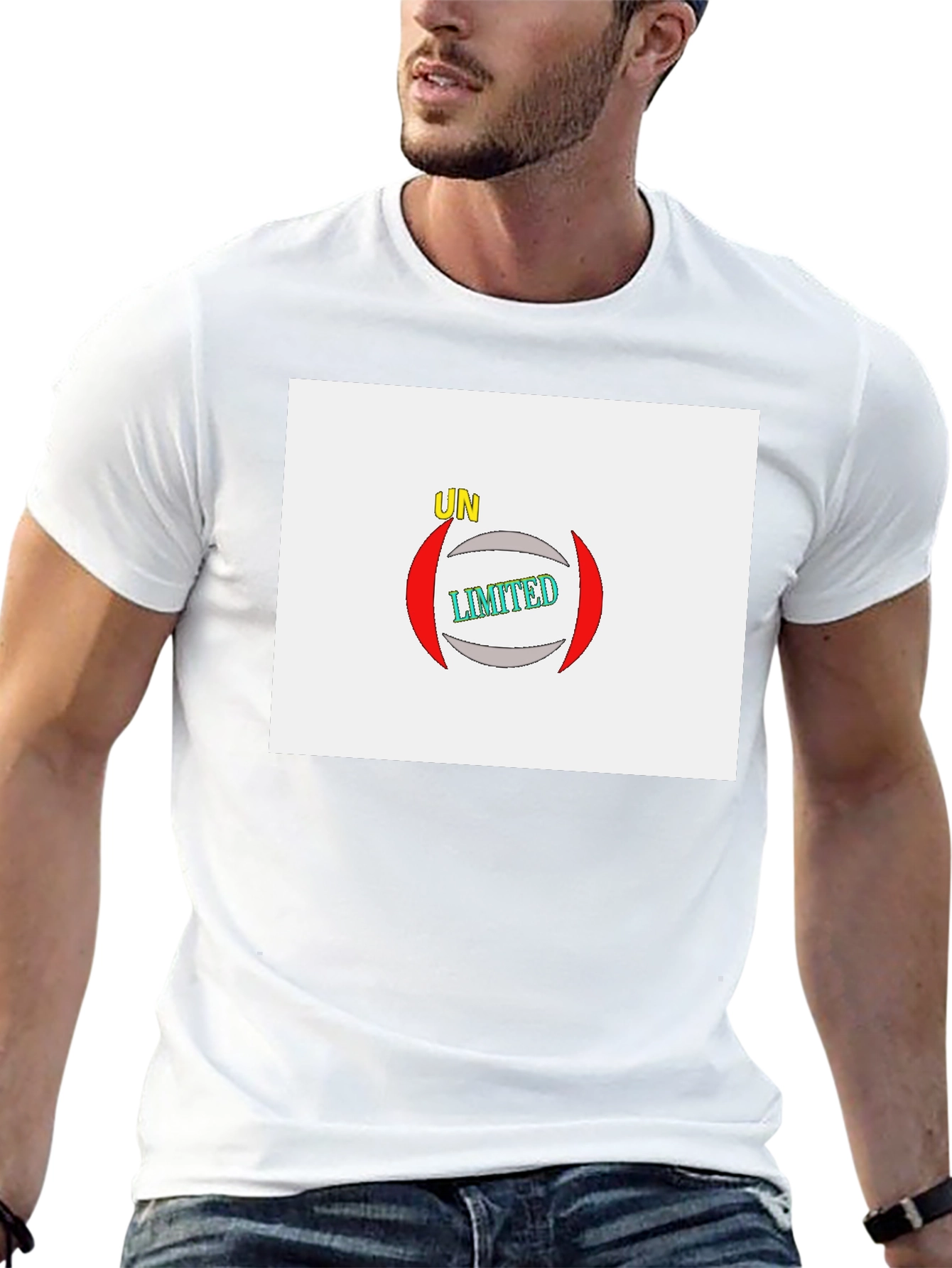 Unlimited Graphic Print Black T-Shirt