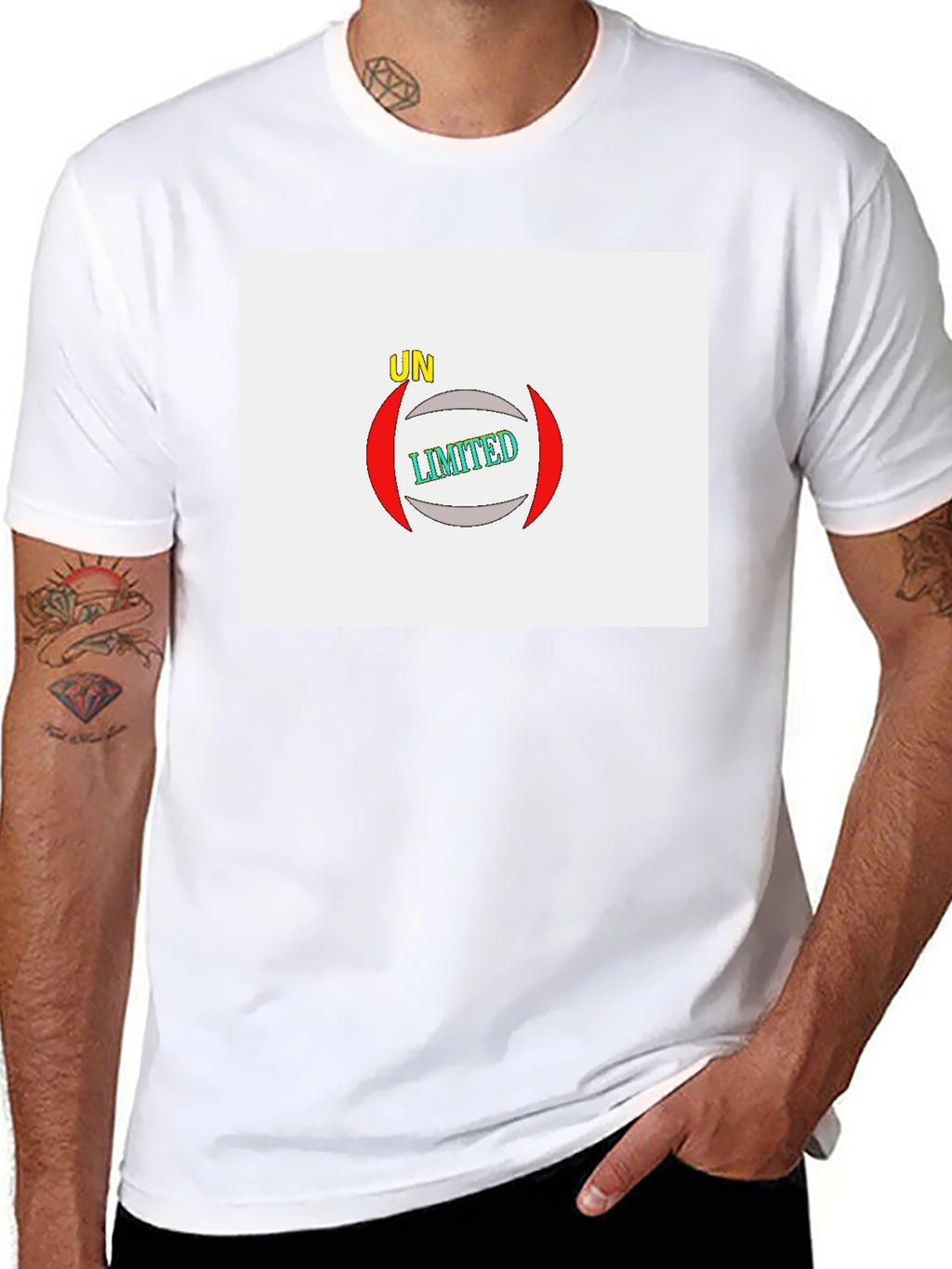 Unlimited Graphic Print Black T-Shirt