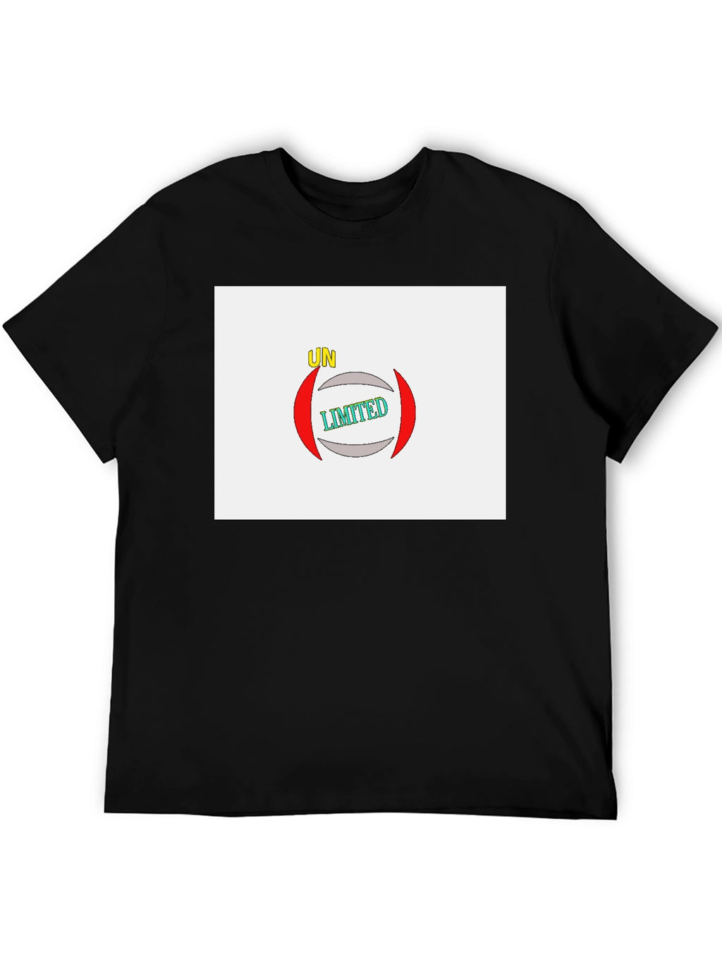 Unlimited Graphic Print Black T-Shirt