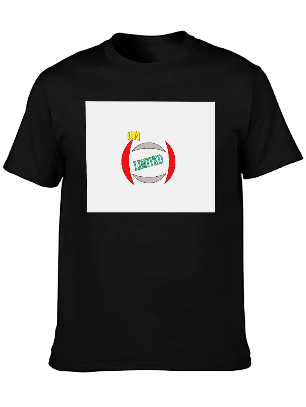 Unlimited Graphic Print Black T-Shirt