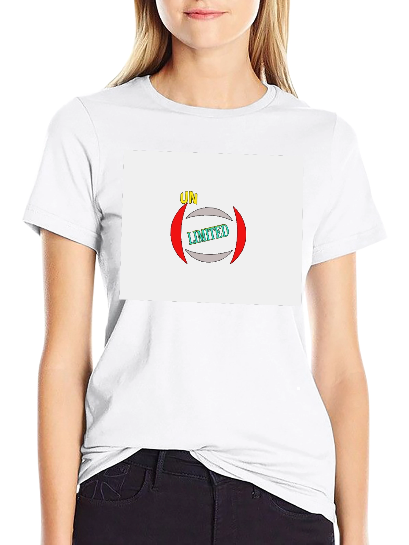 Unlimited Graphic Print Black T-Shirt