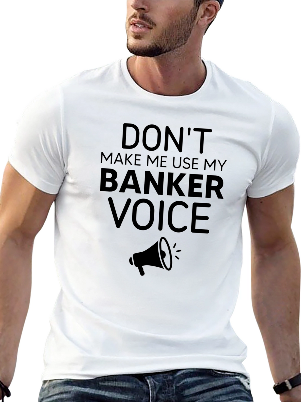 Banker Voice T-Shirt - Funny Banker Gift