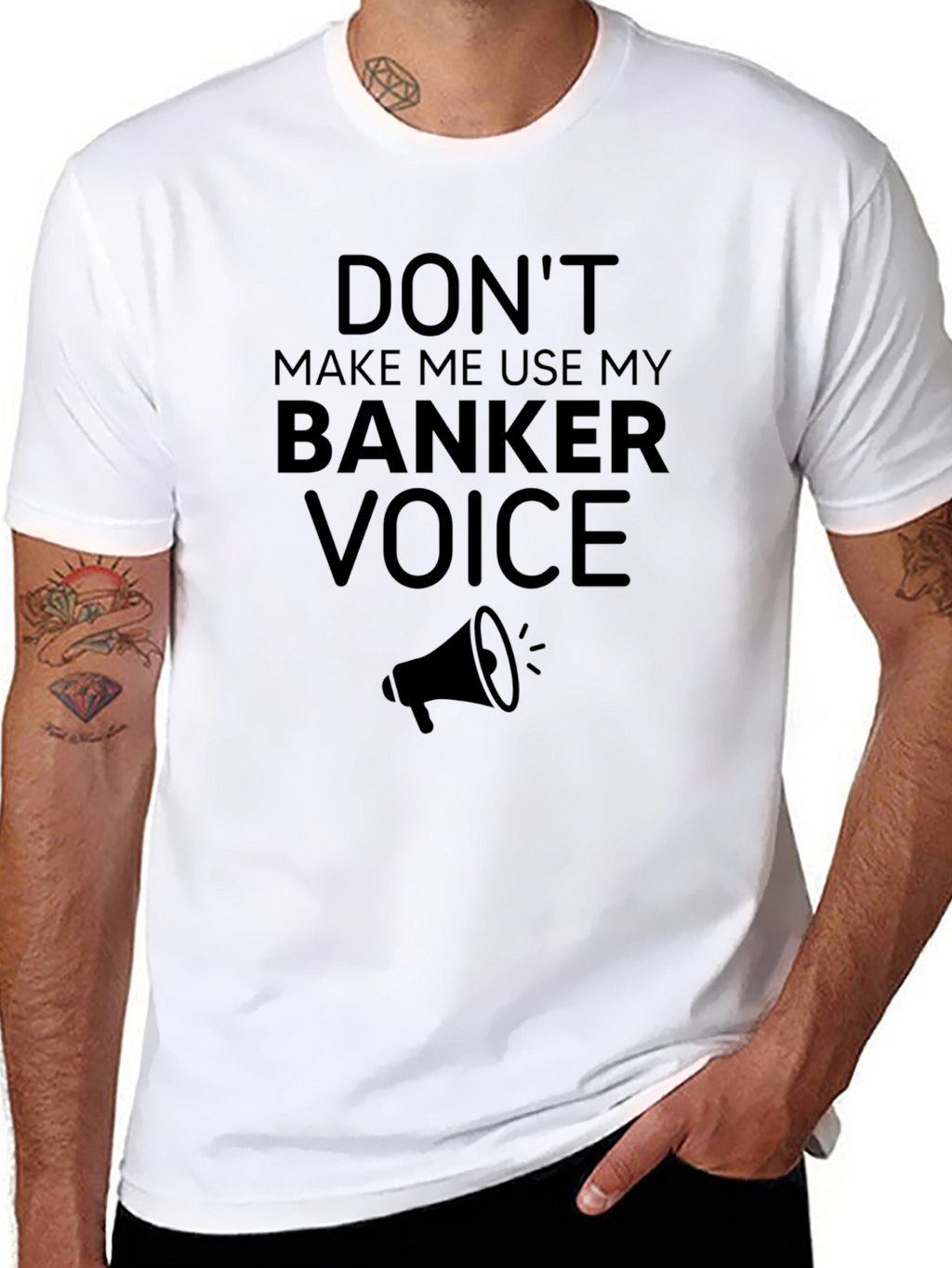 Banker Voice T-Shirt - Funny Banker Gift