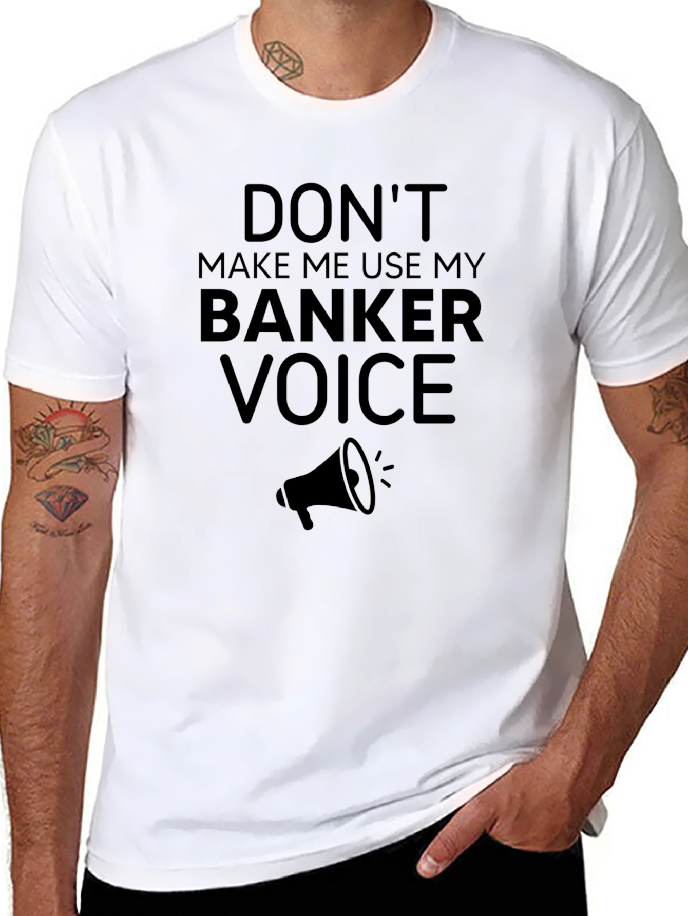 Banker Voice T-Shirt - Funny Banker Gift