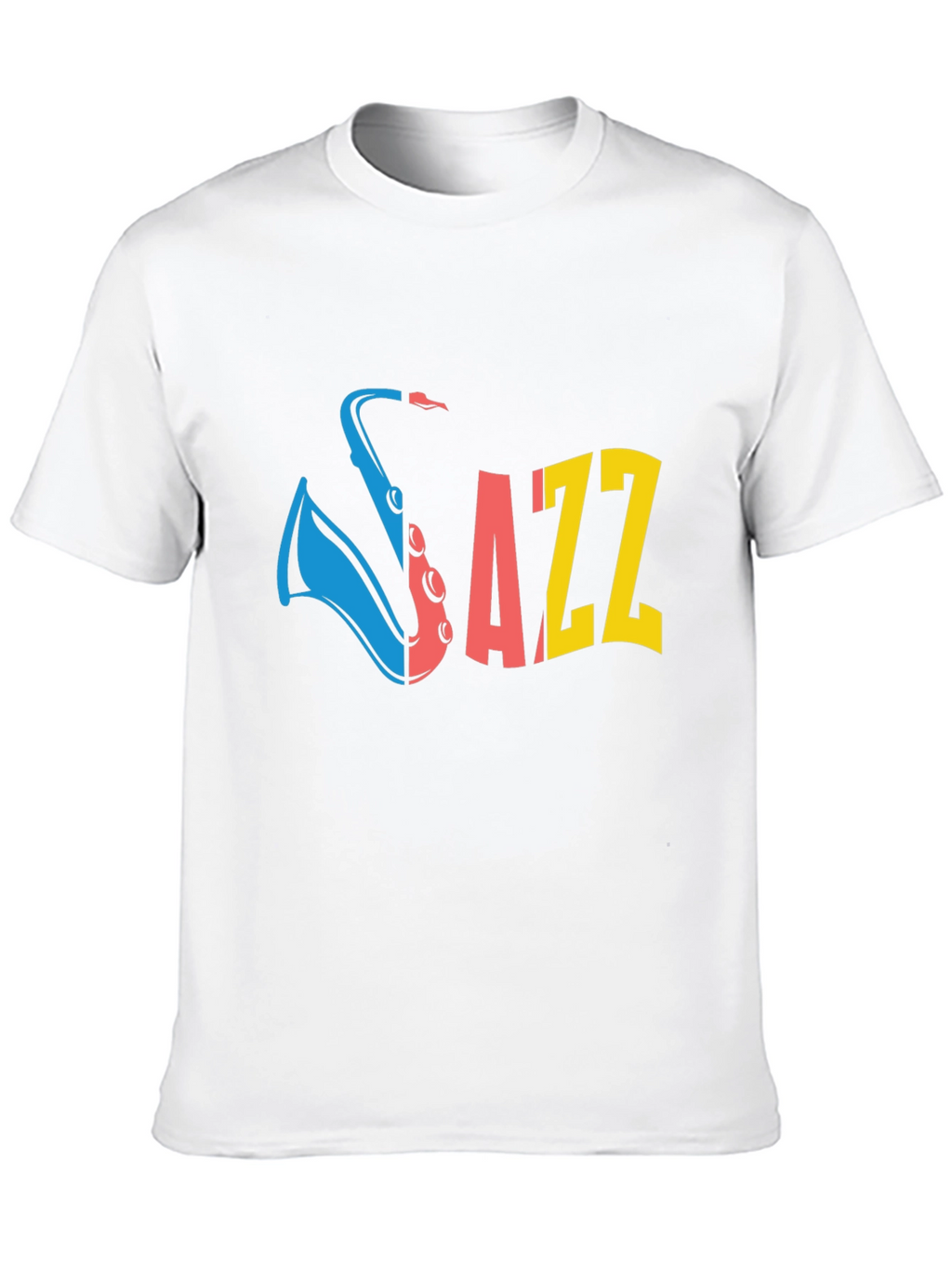 JAZZ Saxophone Graphic T-Shirt - Black