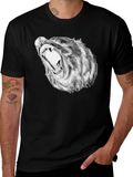 Bold Bear Graphic Black T-Shirt