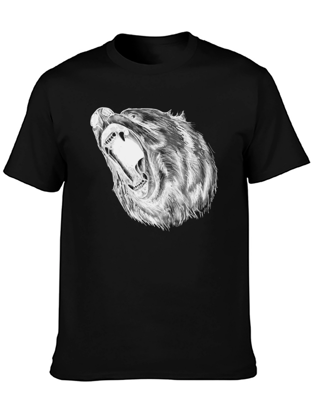Bold Bear Graphic Black T-Shirt