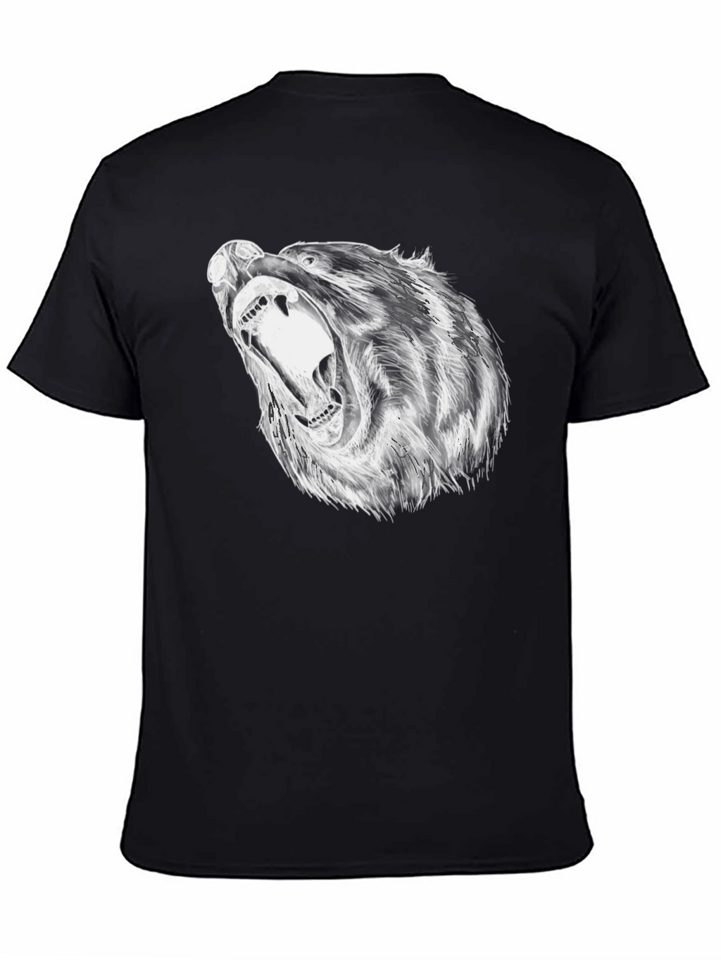 Bold Bear Graphic Black T-Shirt