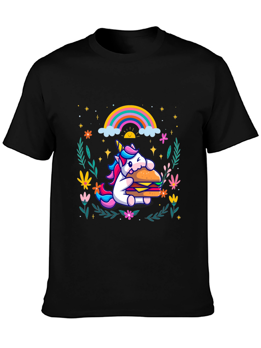 Unicorn Burger Graphic Tee