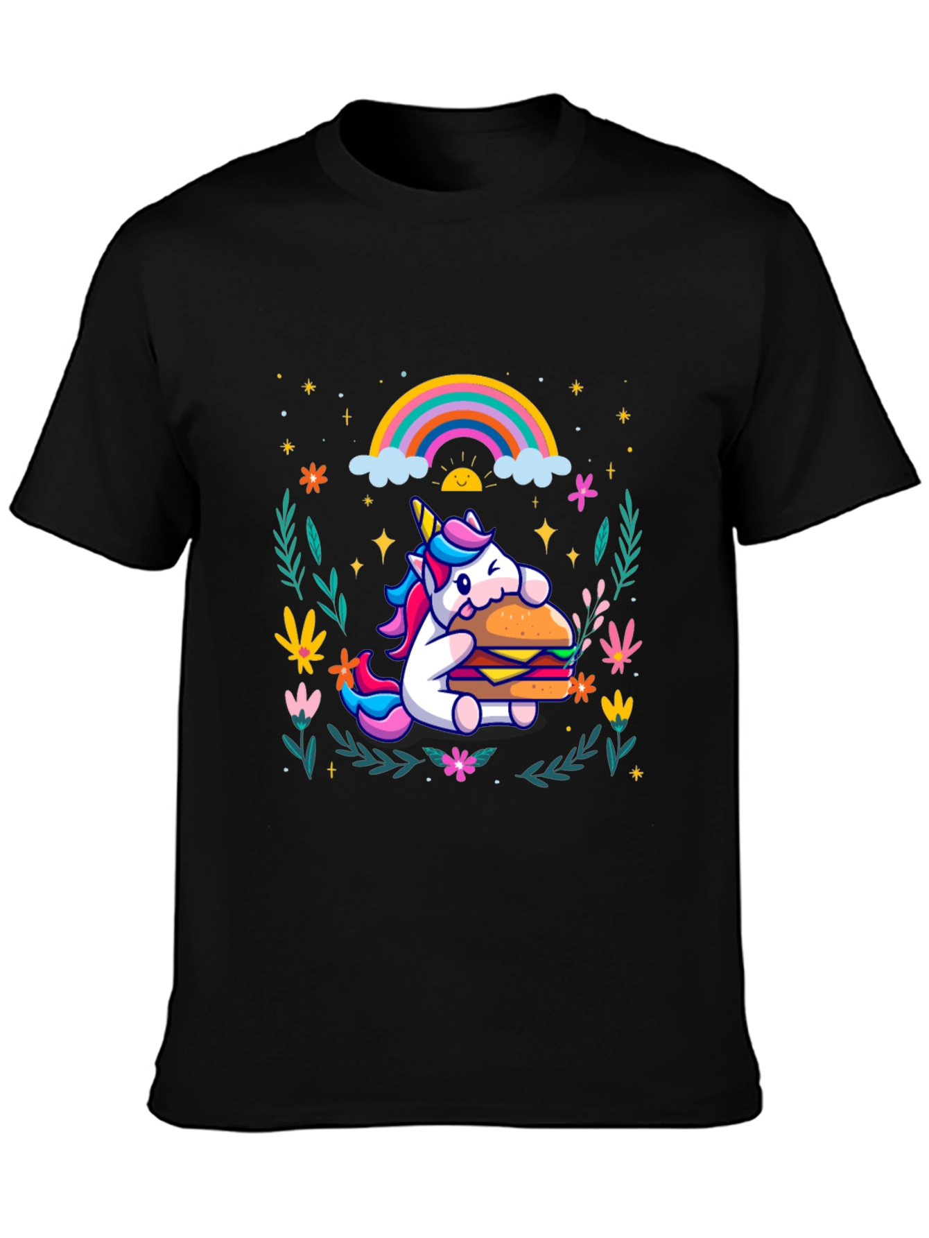Unicorn Burger Graphic Tee