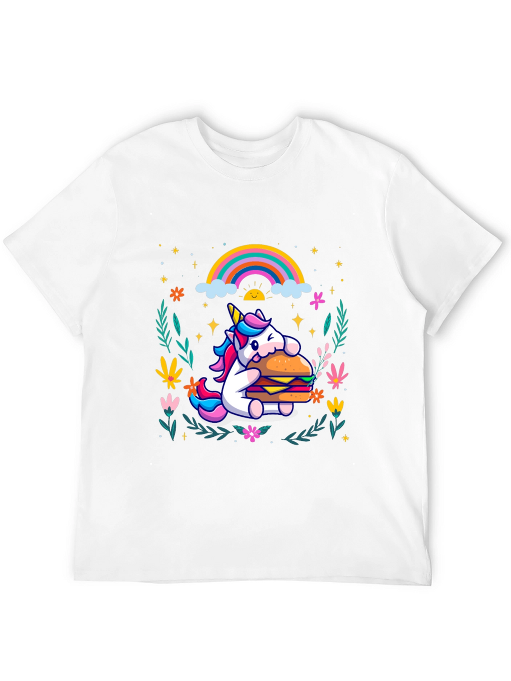 Unicorn Burger Graphic Tee
