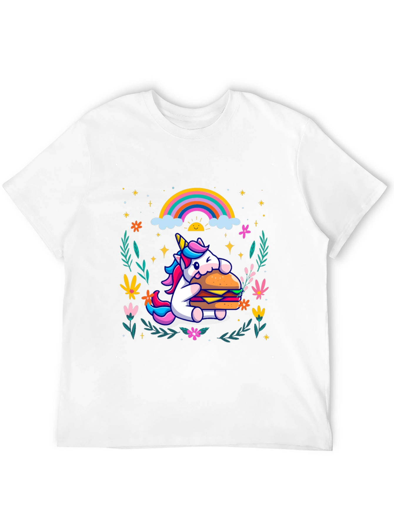 Unicorn Burger Graphic Tee
