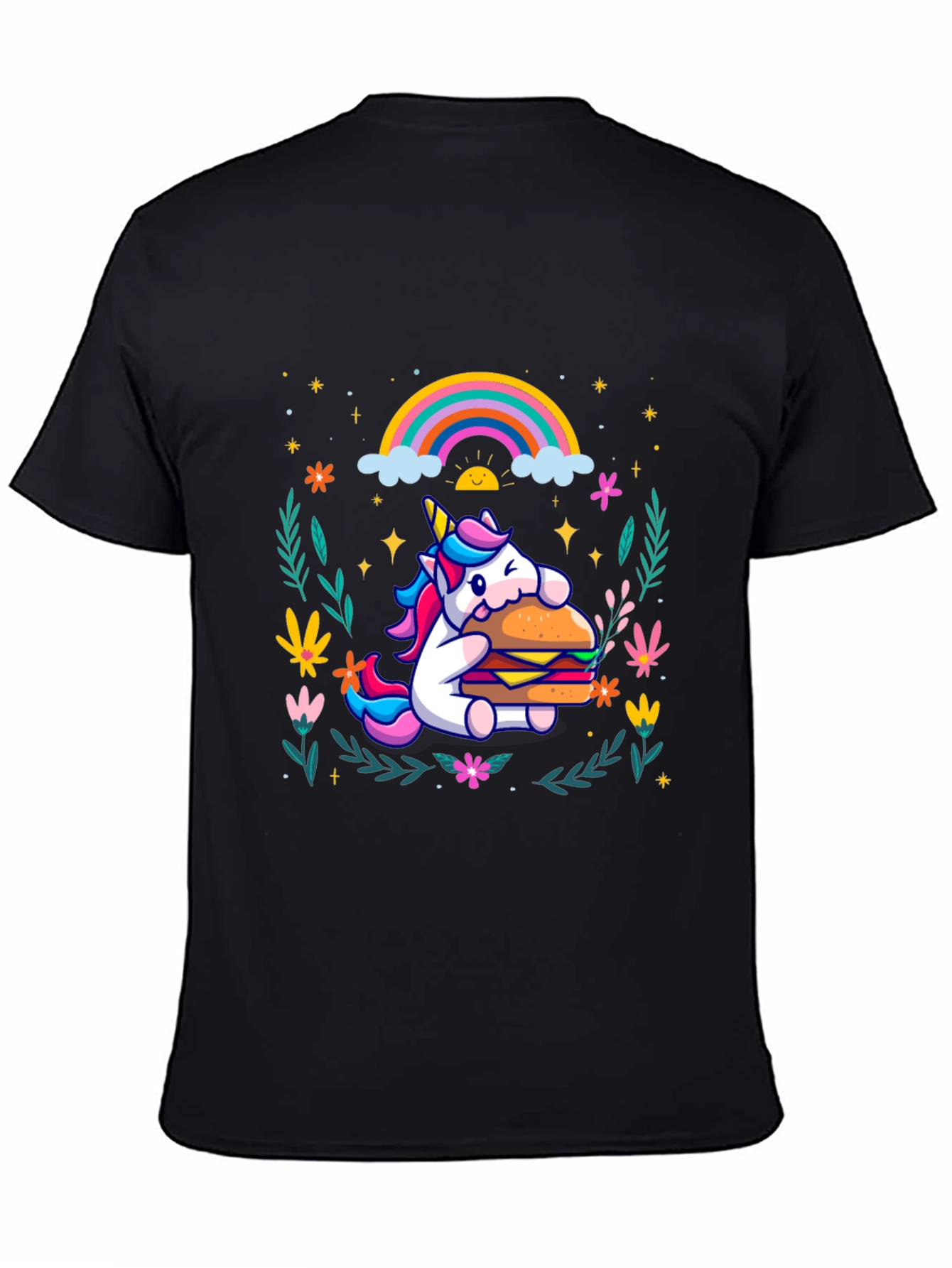 Unicorn Burger Graphic Tee