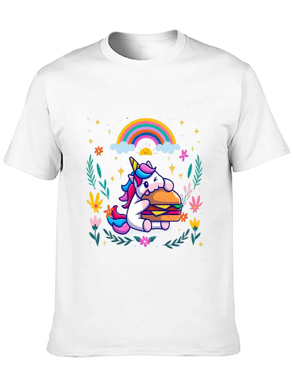 Unicorn Burger Graphic Tee