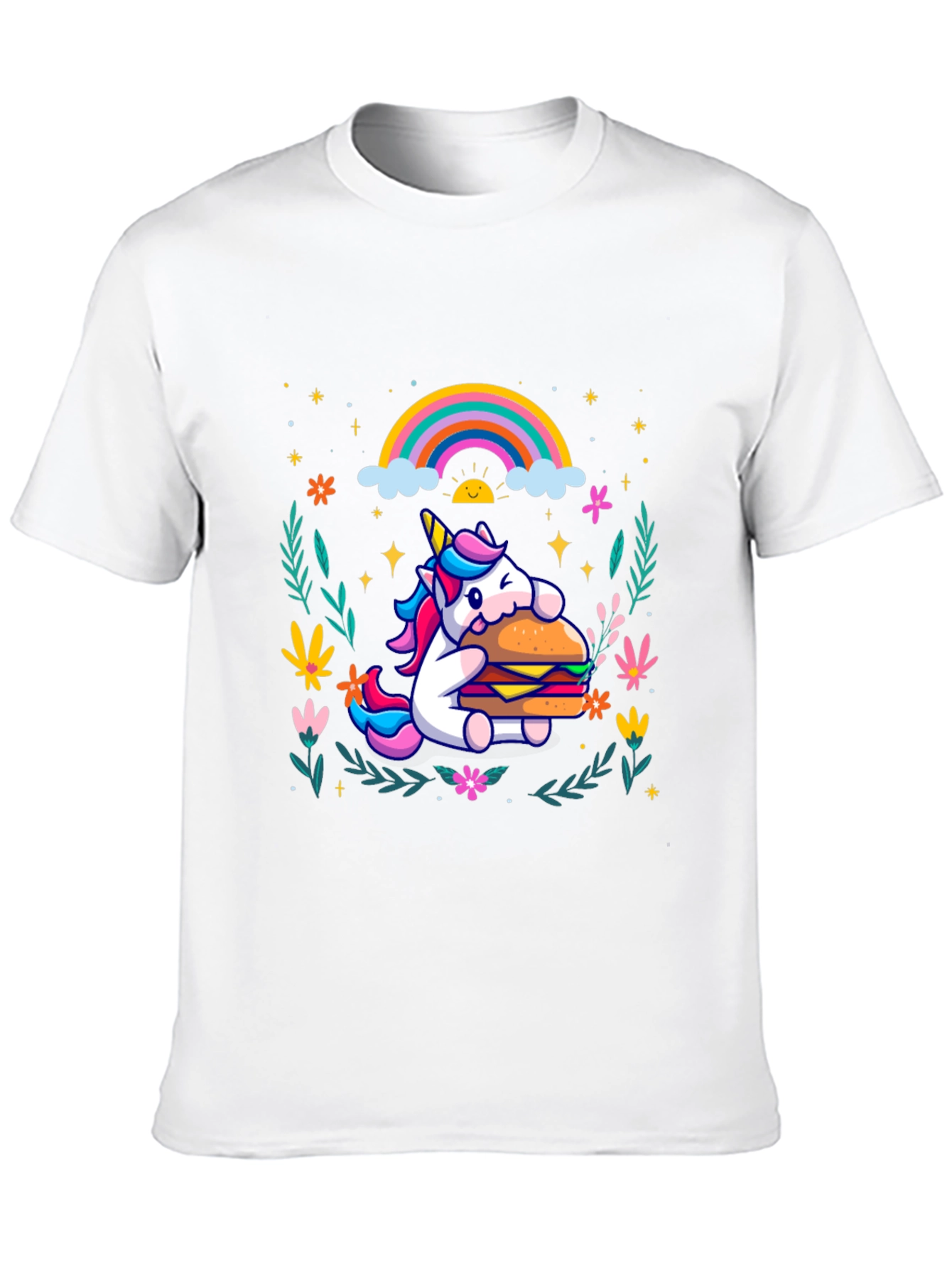 Unicorn Burger Graphic Tee