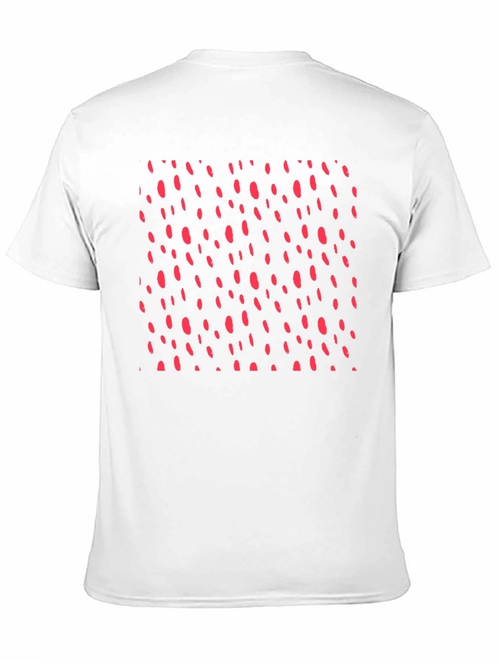 Modern Black T-Shirt with Red Dot Design