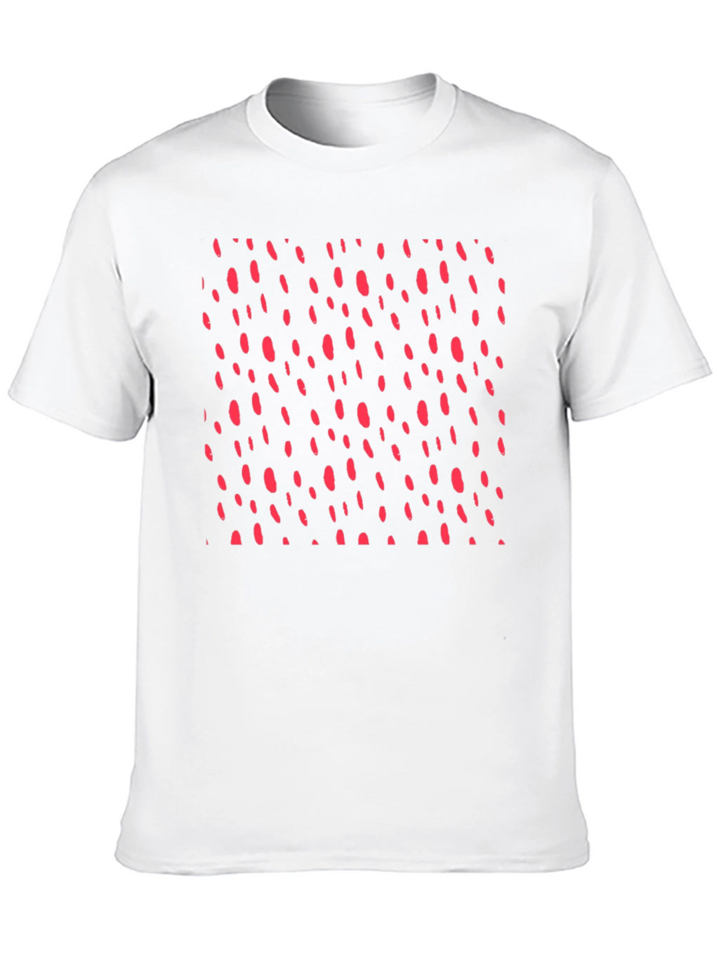 Modern Black T-Shirt with Red Dot Design